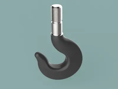 Lifting hook 3D model by 3DTechDesign