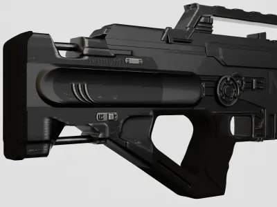 N7 RIFLE SILVER EDITION Free 3D model