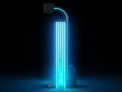 Futuristic Billboard 3D model