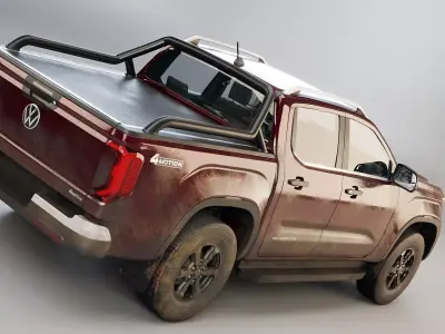 VW Amarok Pan Americana Dirt Low-poly 3D model