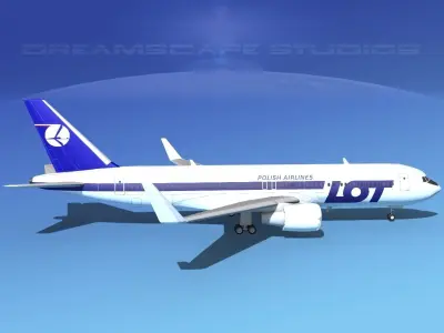 Boeing 767-300 LOT Polish 3D model