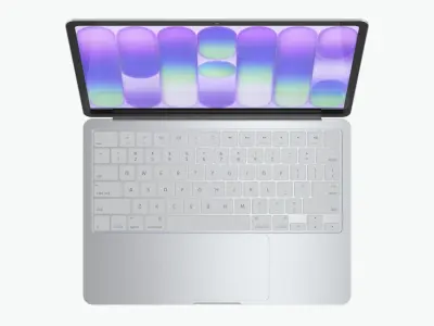 Apple MacBook Neo Silver 3D model
