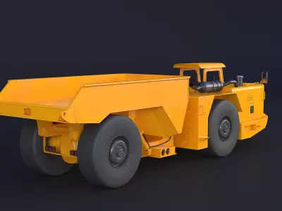 Modern Articulated Mine Truck 3D model