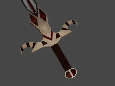Sword Diamond Eye Low Poly 3D model