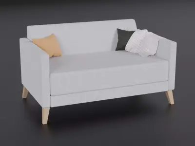 Love Seat Free 3D model