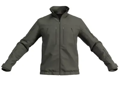 Delta Eagle Gen 2 Tactical Softshell Jacket - Marvelous Designer 3D model