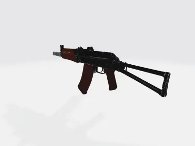 KA74U Gun Low-poly 3D model