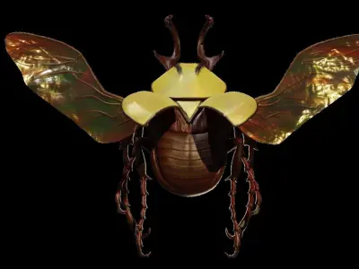 Flower beetle 3D print model
