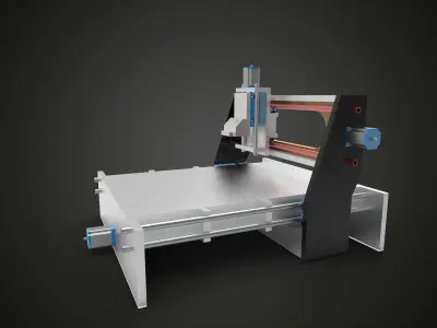CNC Machine 1 3D model