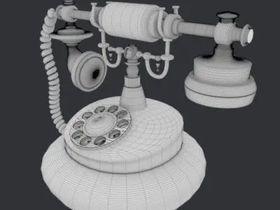 Vintage telephone 3D model