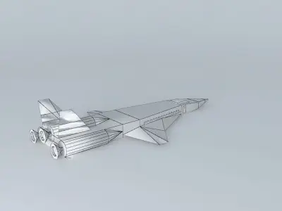 Spaceliner israeli jet plane Free 3D model