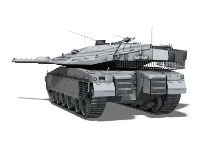 Merkava IV MBT 3D model purchase