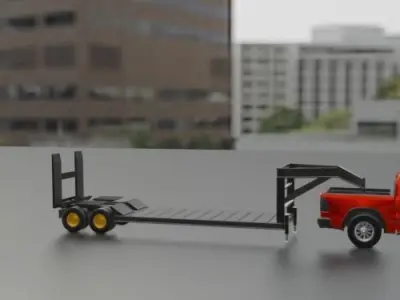 GOOSE NECK TRAILER T01-19MAY 3D print model