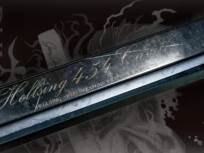 Hellsing ARMS Casull Low-poly 3D model