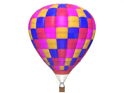 hot air balloon 3D model 10