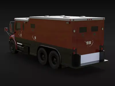 Armored Truck XL 3D model