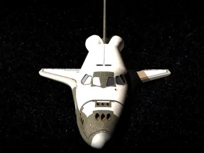 ULTRA DETAILED Space Shuttle - 9 Parts for 3D Printing 3D print model