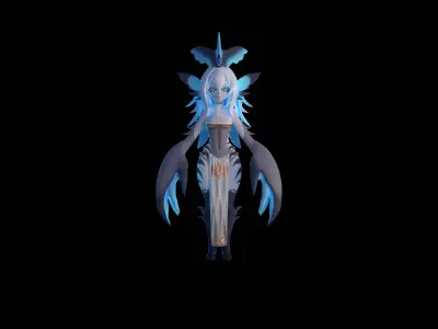 Claw Shark Low-poly 3D model