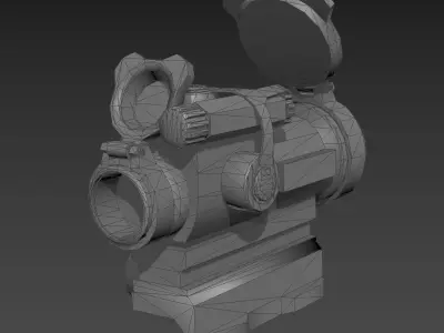 Aimpoint PRO Patrol Rifle Optic Low-poly 3D model
