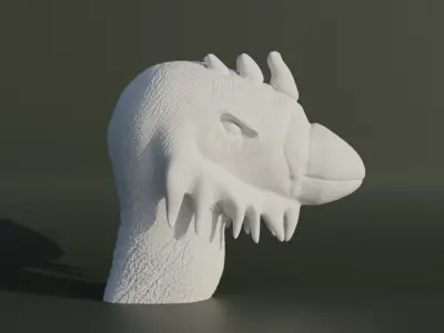 Angry Bird Bust - Chicken Bust - Peacock Figure - Cockerel Free 3D print model