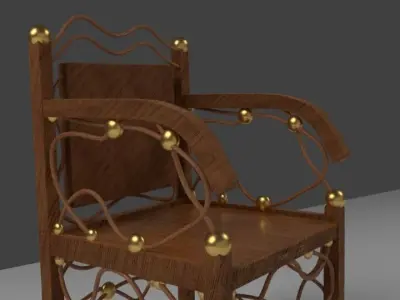 Unique Chair II Free low-poly 3D model