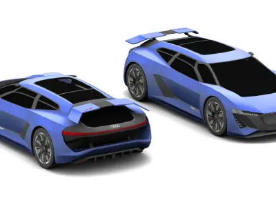 Vehicle-Pack Low-poly 3D model