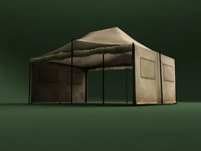 Tent model - Low-poly 3D model