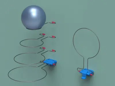 Gym Ball Mount 3D print model