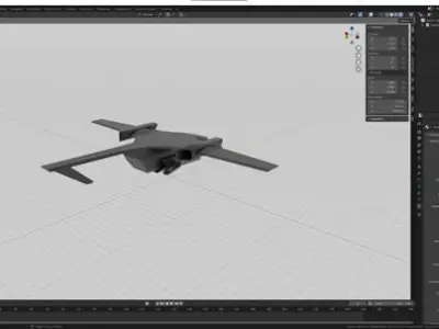 Sci-Fi Carrier HF-50 Free low-poly 3D model