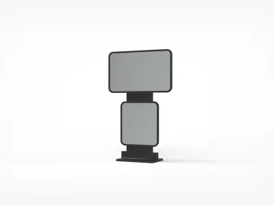 Outdoor Advertising Stand V12 3D model