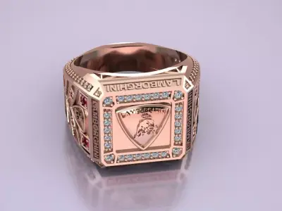 Ring Jewelry model -The V6 Signet for him 3D print model purchase