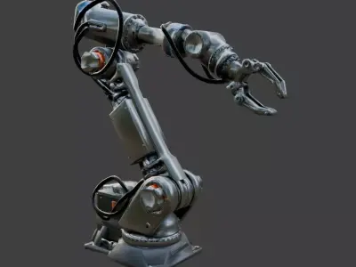 Robotic Arm Low Poly Low-poly 3D model