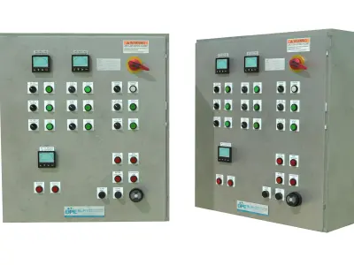 3D Control Panel Bundle Pack Part 2 Game Ready 3D model