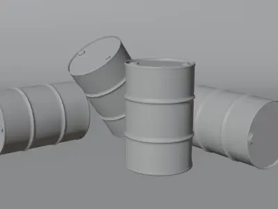 Barrel Iron Low-poly 3D model