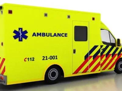 Mercedes Benz Sprinter Truck Netherlands Ambulance 3D model