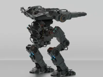 3D Sci-Fi Mecha Pack X2 3D model