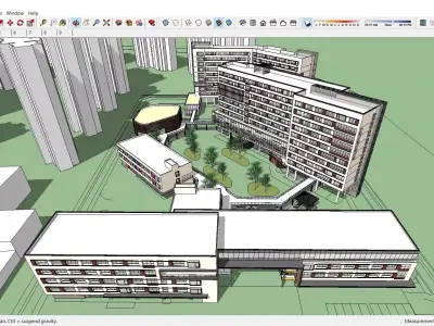 Sketchup Residential Complex 225 3D model