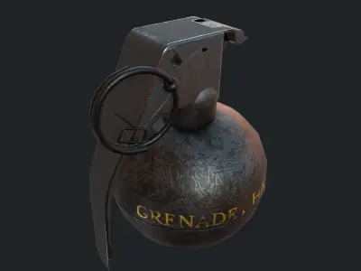 Grenade M-67 Low-poly 3D model