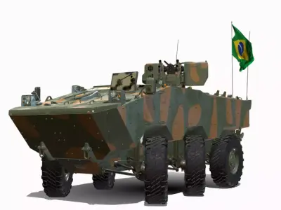 vbtp iveco guarani 6x6  Low-poly 3D model