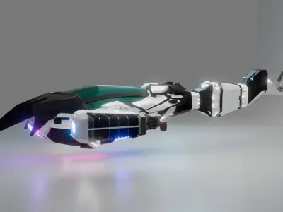 space ship  3D model by mazenhisham60