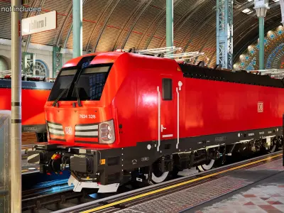 Siemens Mobility Vectron Locomotive Red  purchase 3D model