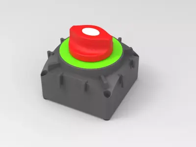 Marine Battery Both Switch 3D model