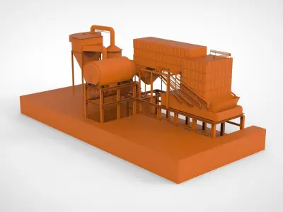 Steam boiler 3D model purchase