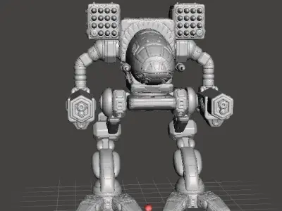 TIMBERWOLF MADCAT ROBOT WARRIOR MINIATURE MODEL FOR GAMES 3D print model