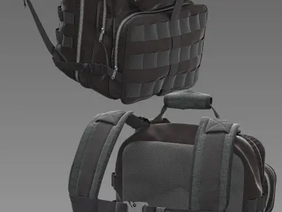 Tactical Backpack 1 3D model