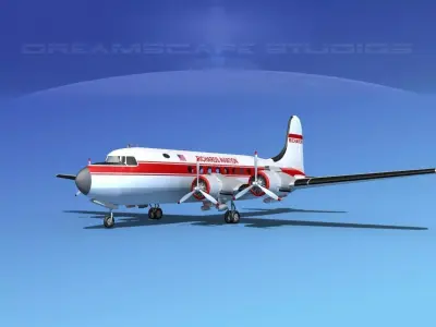 Douglas DC-4 Richards Aviation 3D model