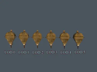 3D Air blower Low-poly 3D model