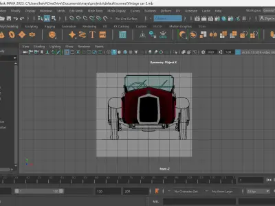Simple Vintage car model Free 3D model