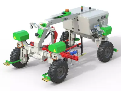 Autonomous Farm Robot Orio Naio Low-poly 3D model