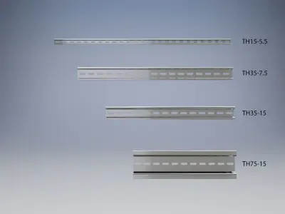 DIN rail TH-series 3D model